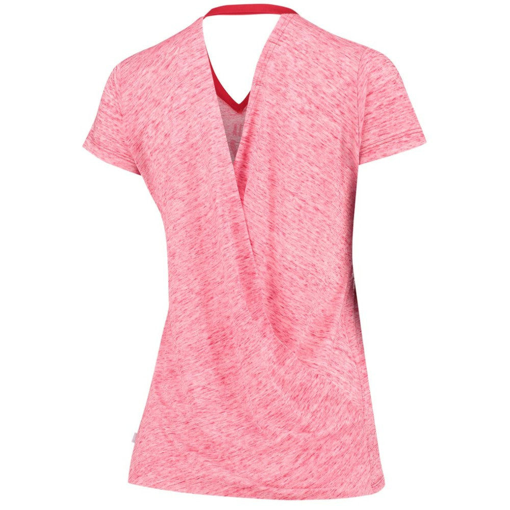 St. Louis Cardinals Touch Women's Hail Mary V-Neck Back Wrap T-Shirt - Red T-shirts