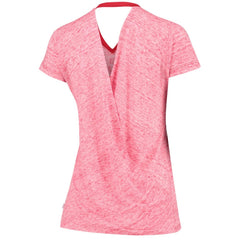 St. Louis Cardinals Touch Women's Hail Mary V-Neck Back Wrap T-Shirt - Red T-shirts