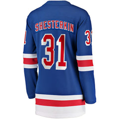 NHL Igor Shesterkin New York Rangers Fanatics Women's Home Breakaway Jersey - Blue