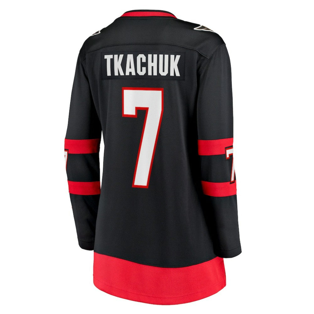 NHL Brady Tkachuk Ottawa Senators Fanatics Women's Home Breakaway Jersey - Black
