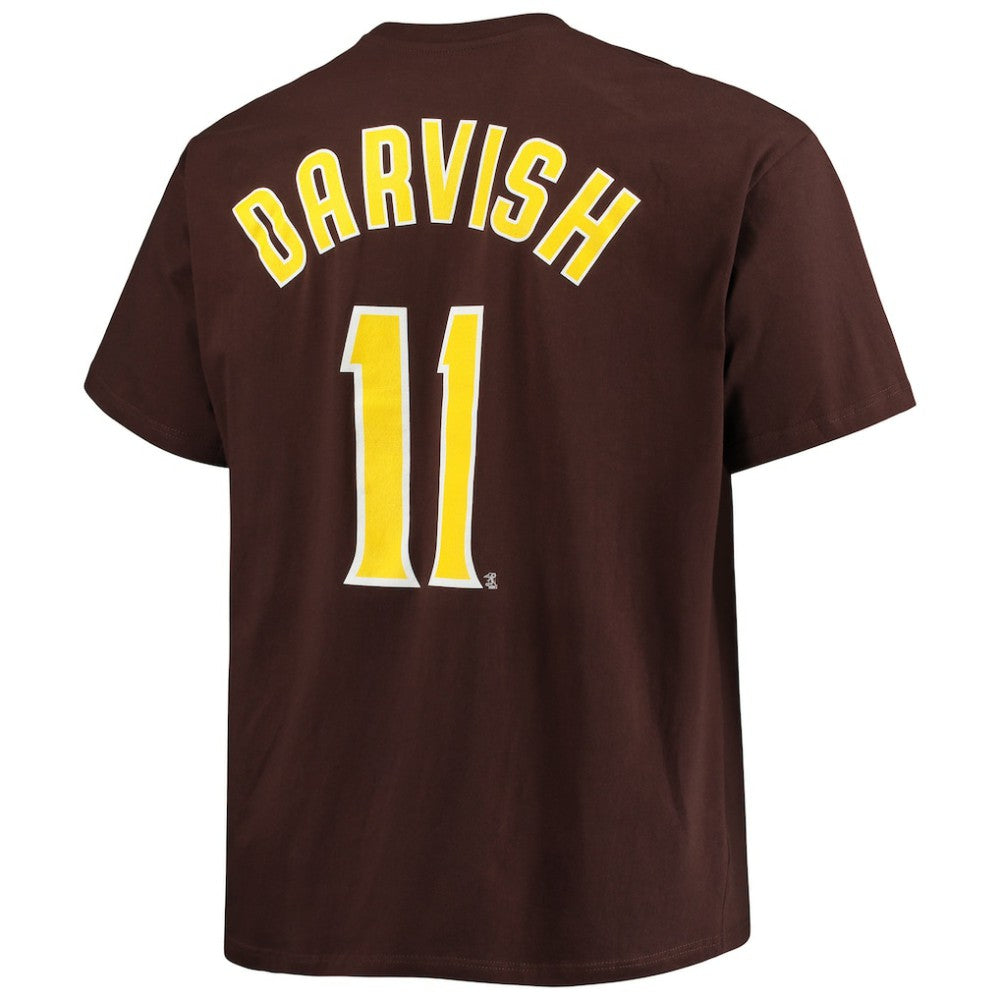 Yu Darvish San Diego Padres Fanatics Big & Tall Name & Number T-Shirt - Brown T-shirts