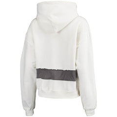 Arizona Cardinals Refried Apparel Women's Sustainable Crop Dolman Pullover Hoodie White