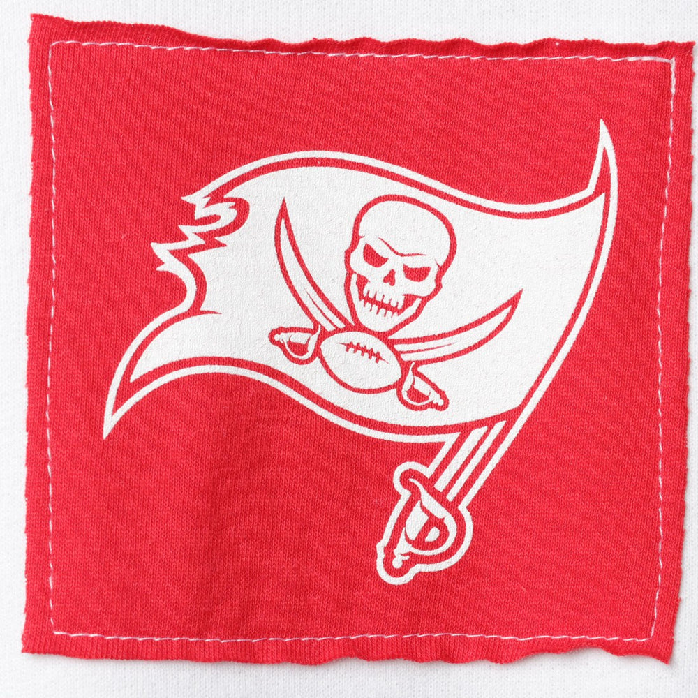 Tampa Bay Buccaneers Refried Apparel Women's Sustainable Crop Dolman Pullover Hoodie White