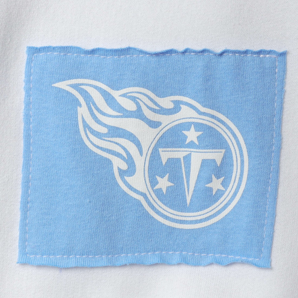 Tennessee Titans Refried Apparel Women's Sustainable Crop Dolman Pullover Hoodie White