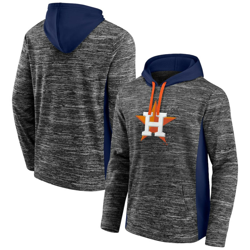 Houston Astros Fanatics Instant Replay Color Block Pullover Hoodie - Gray/Navy Hoodies