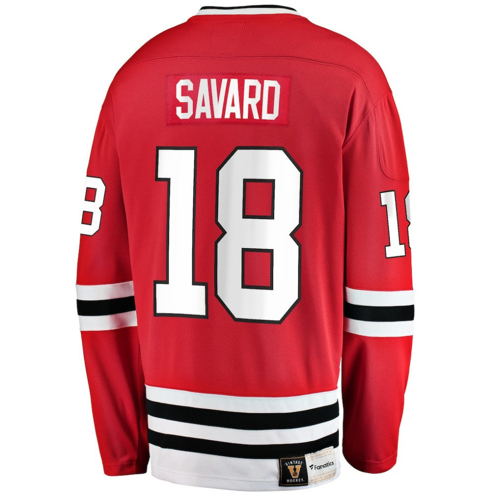 NHL Denis Savard Chicago Blackhawks Fanatics Premier Breakaway Retired Player Jersey - Red
