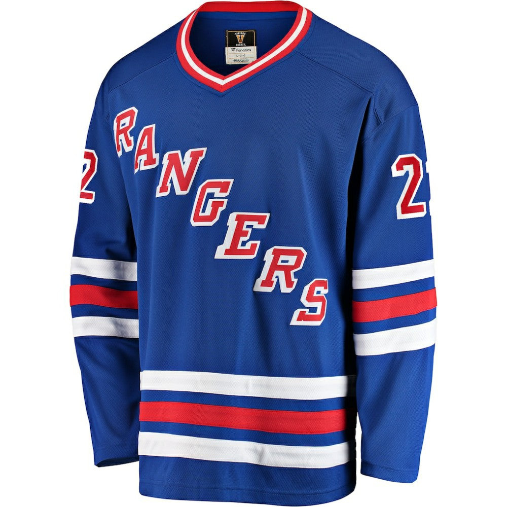 NHL Mike Gartner New York Rangers Fanatics Premier Breakaway Retired Player Jersey - Blue