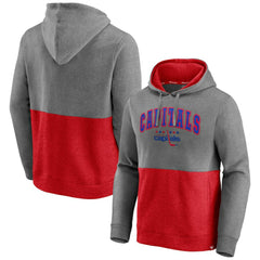 NHL Washington Capitals Fanatics Block Party Classic Arch Signature Pullover Hoodie - Heathered Gray/Red