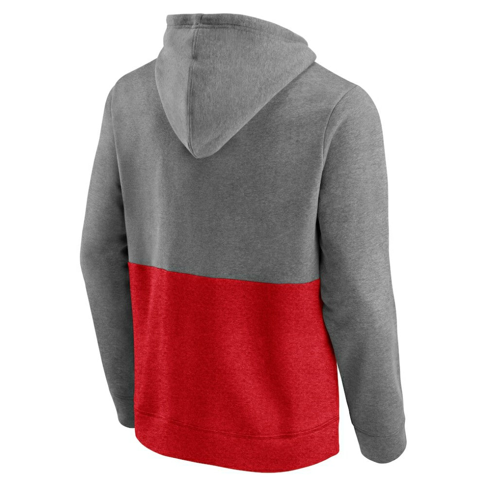 NHL Washington Capitals Fanatics Block Party Classic Arch Signature Pullover Hoodie - Heathered Gray/Red