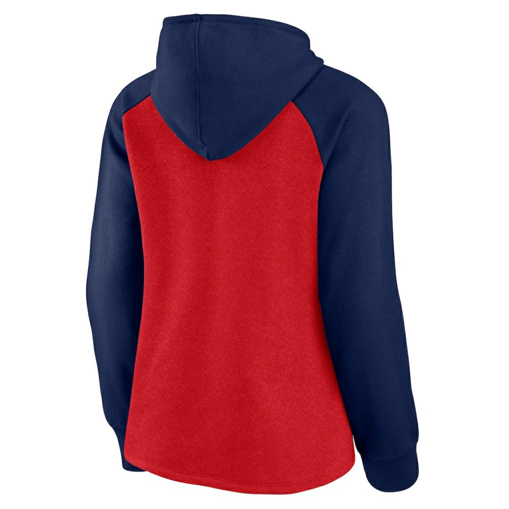 St. Louis Cardinals Fanatics Women's Recharged Raglan Pullover Hoodie - Red/Navy Hoodies
