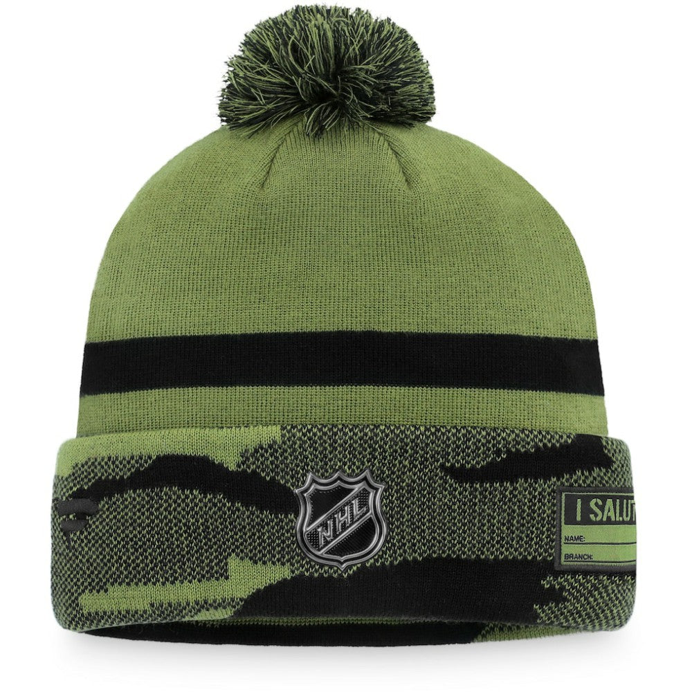 NHL Washington Capitals Fanatics Military Appreciation Cuffed Knit Hat with Pom - Camo