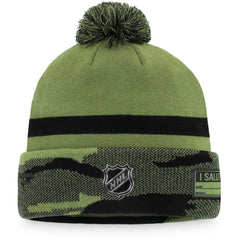 NHL Washington Capitals Fanatics Military Appreciation Cuffed Knit Hat with Pom - Camo