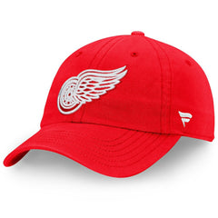 NHL Detroit Red Wings Fanatics Core Primary Logo Adjustable Hat - Red