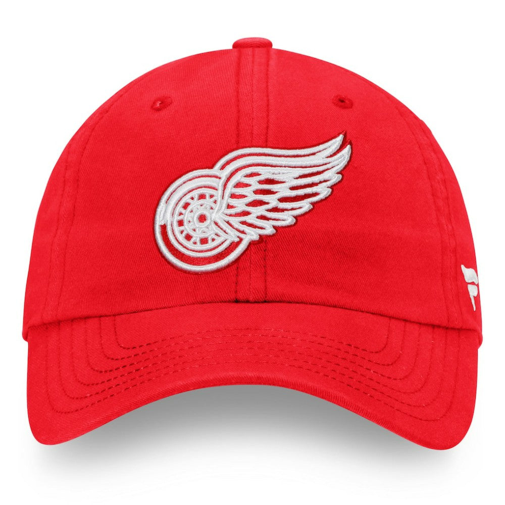 NHL Detroit Red Wings Fanatics Core Primary Logo Adjustable Hat - Red
