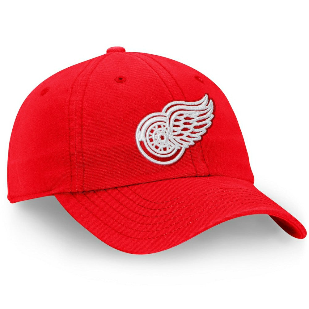 NHL Detroit Red Wings Fanatics Core Primary Logo Adjustable Hat - Red
