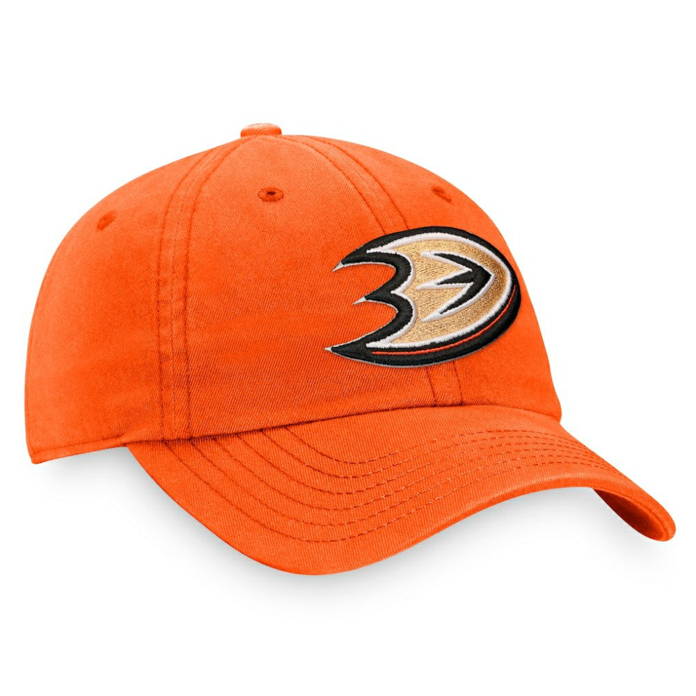 NHL Anaheim Ducks Fanatics Core Primary Logo Adjustable Hat - Orange