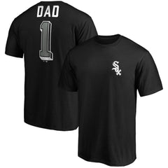 Chicago White Sox Fanatics Number One Dad Team T-Shirt - Black T-shirts