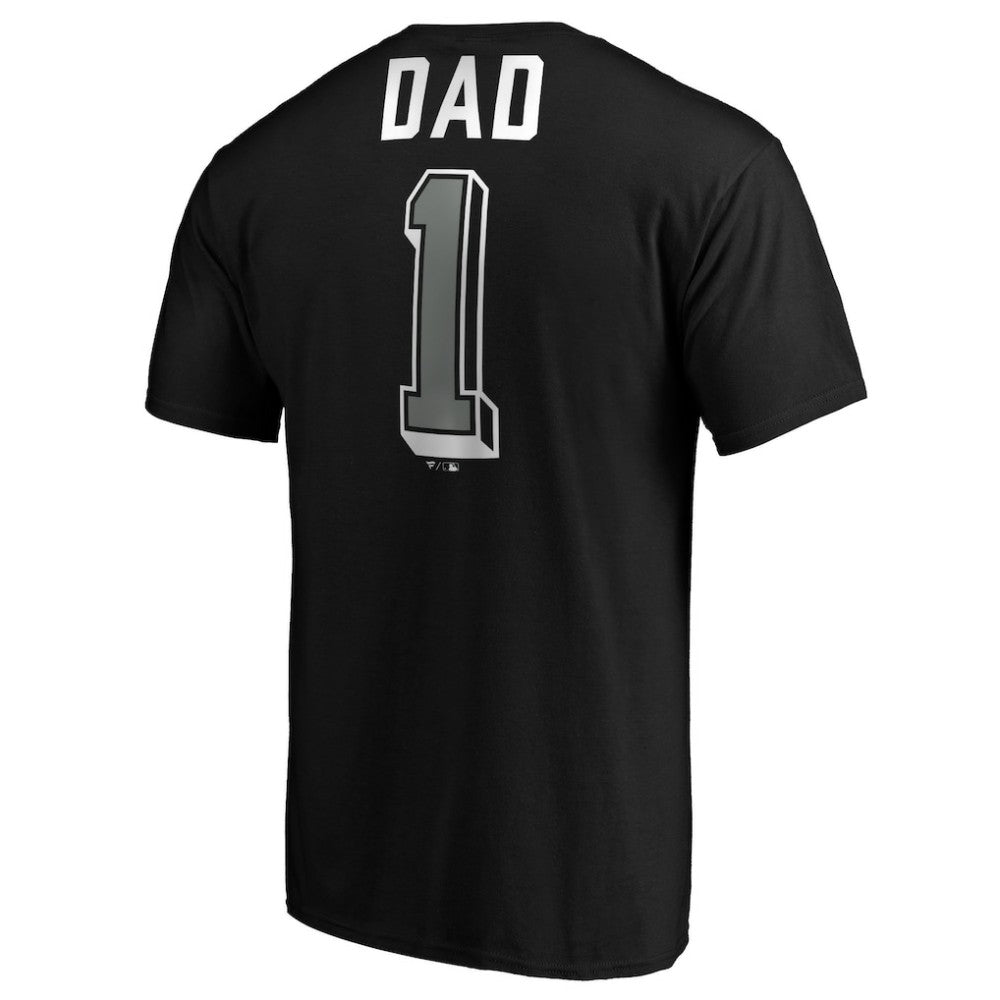 Chicago White Sox Fanatics Number One Dad Team T-Shirt - Black T-shirts