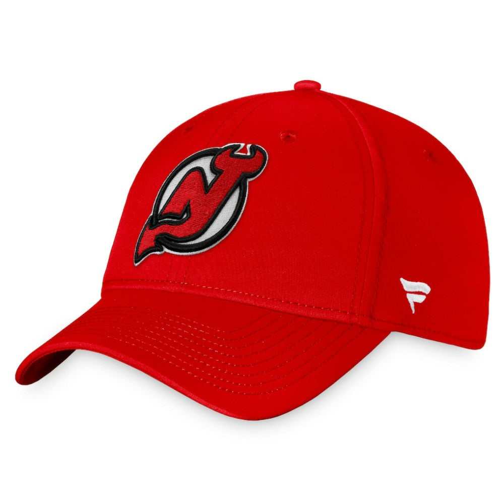 NHL New Jersey Devils Fanatics Core Primary Logo Flex Hat - Red