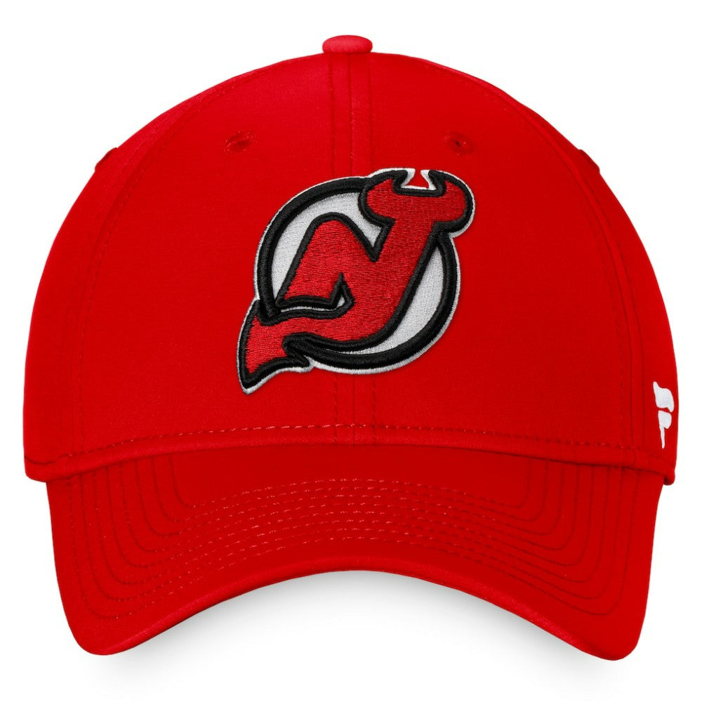 NHL New Jersey Devils Fanatics Core Primary Logo Flex Hat - Red