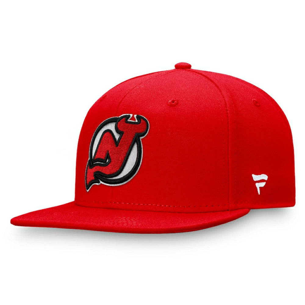 NHL New Jersey Devils Fanatics Primary Logo Snapback Hat - Red