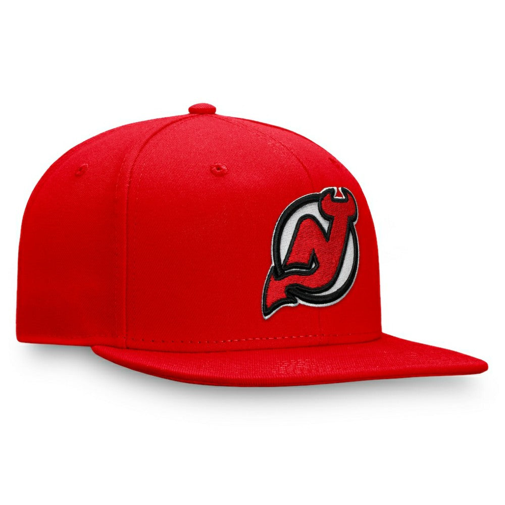 NHL New Jersey Devils Fanatics Primary Logo Snapback Hat - Red