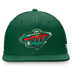 NHL Minnesota Wild Fanatics Primary Logo Snapback Hat - Green