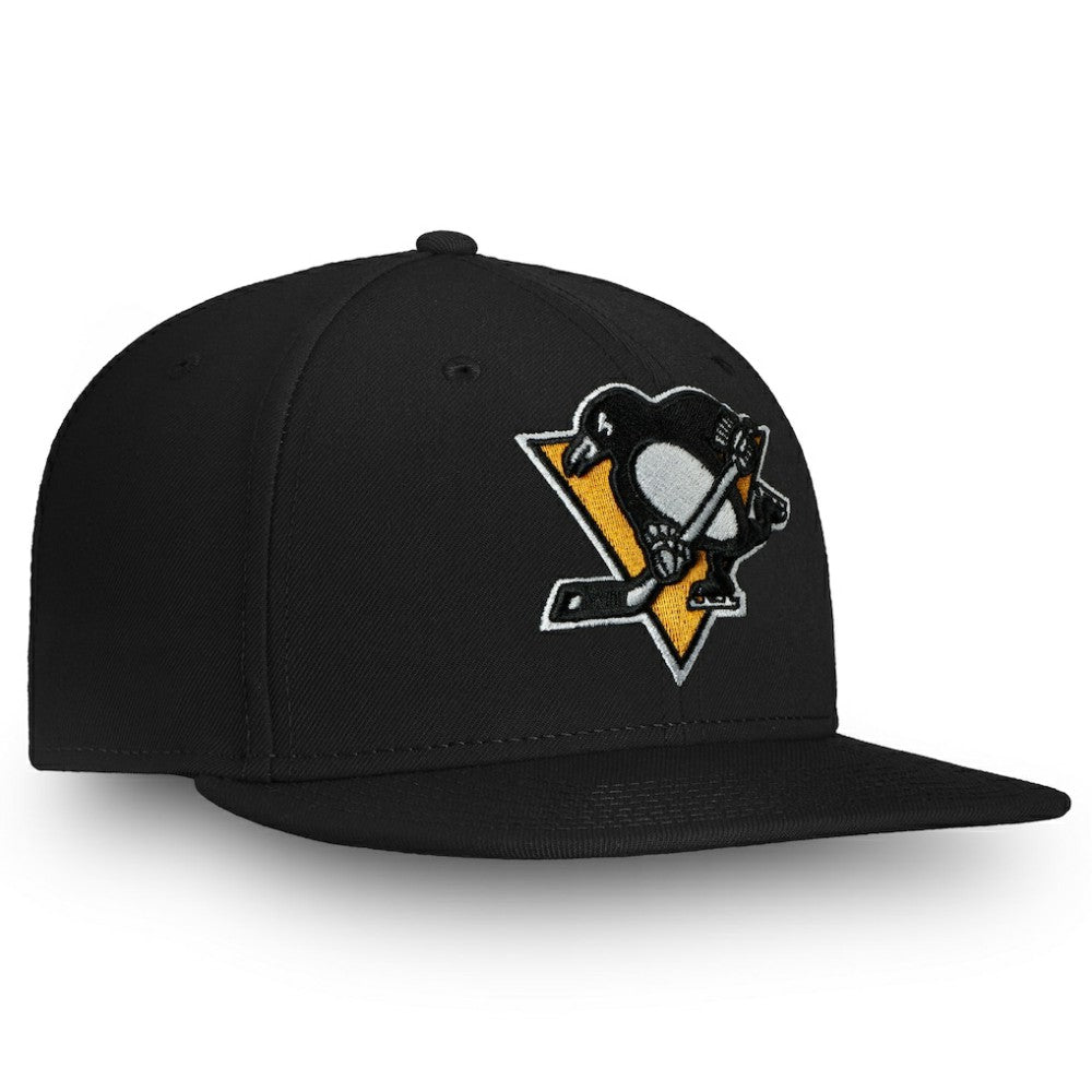NHL Pittsburgh Penguins Fanatics Primary Logo Snapback Hat - Black
