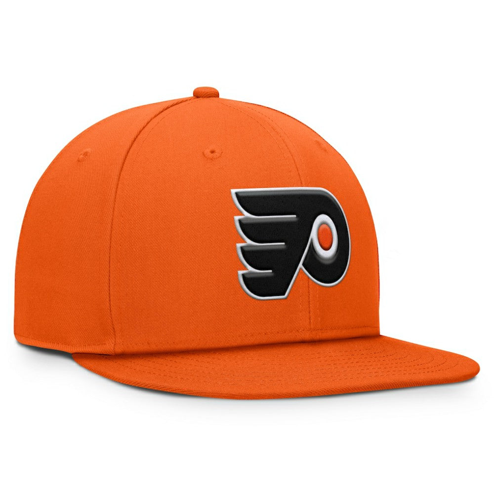 NHL Philadelphia Flyers Fanatics Primary Logo Snapback Hat - Orange