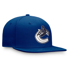 NHL Vancouver Canucks Fanatics Primary Logo Snapback Hat - Blue