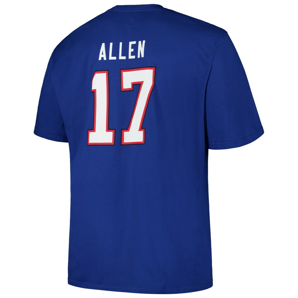 Josh Allen Buffalo Bills Big & Tall Player Name & Number T-Shirt Royal