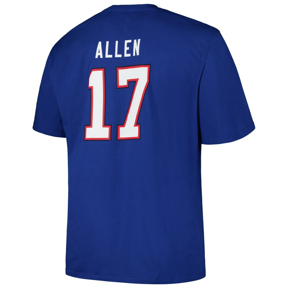 Josh Allen Buffalo Bills Big & Tall Player Name & Number T-Shirt Royal