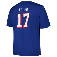 Josh Allen Buffalo Bills Big & Tall Player Name & Number T-Shirt Royal