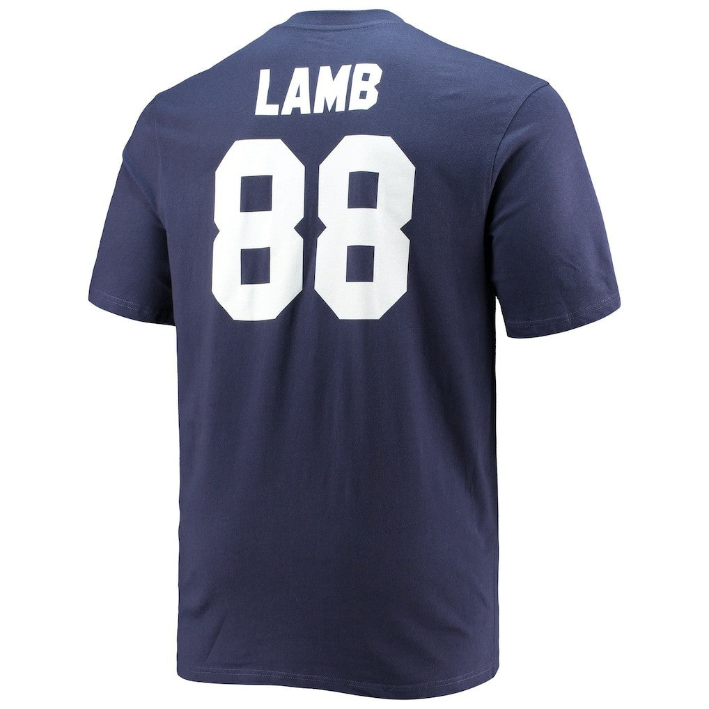 CeeDee Lamb Dallas Cowboys Big & Tall Player Name & Number T-Shirt Navy