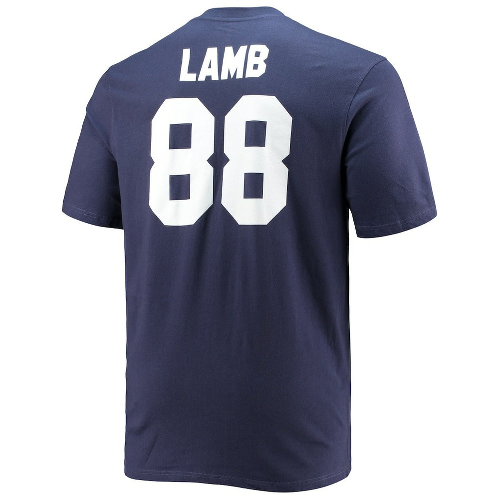 CeeDee Lamb Dallas Cowboys Big & Tall Player Name & Number T-Shirt Navy