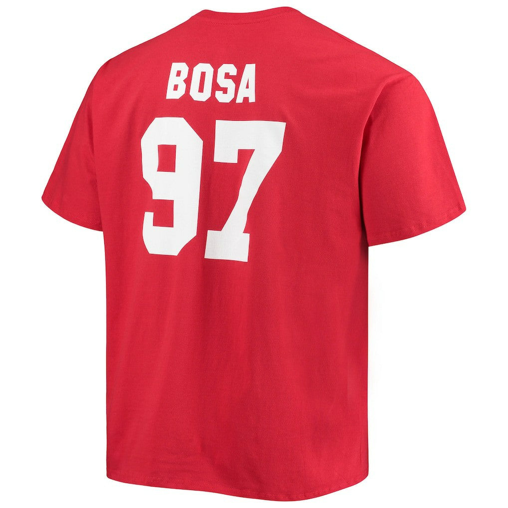 Nick Bosa San Francisco 49ers Big & Tall Player Name & Number T-Shirt Scarlet