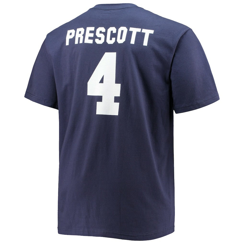 Dak Prescott Dallas Cowboys Big & Tall Player Name & Number T-Shirt Navy