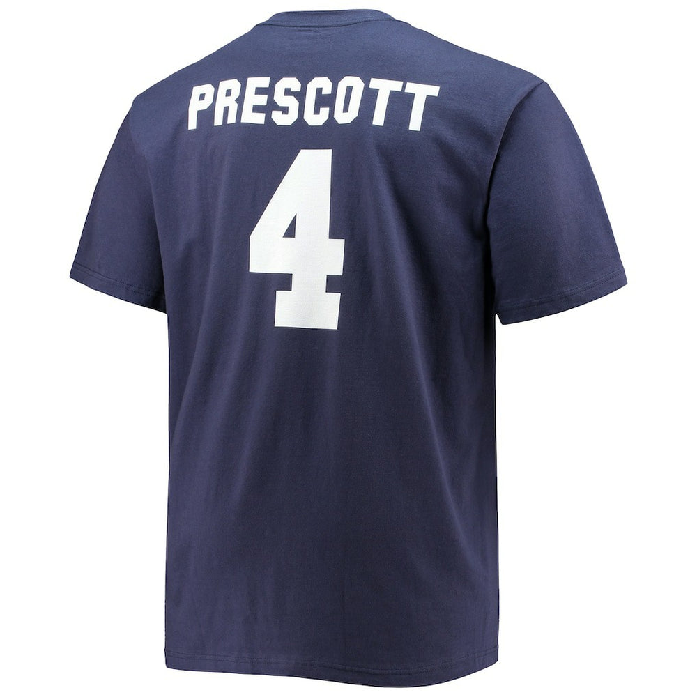 Dak Prescott Dallas Cowboys Big & Tall Player Name & Number T-Shirt Navy