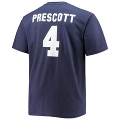 Dak Prescott Dallas Cowboys Big & Tall Player Name & Number T-Shirt Navy
