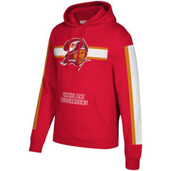 Tampa Bay Buccaneers Three Stripe Pullover Hoodie Red