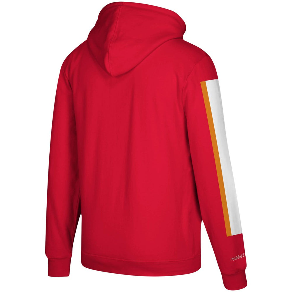 Tampa Bay Buccaneers Three Stripe Pullover Hoodie Red