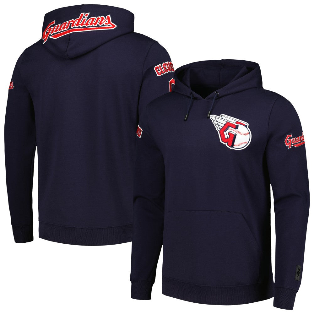 Cleveland Guardians Pro Standard Team Logo Pullover Hoodie - Navy Hoodies