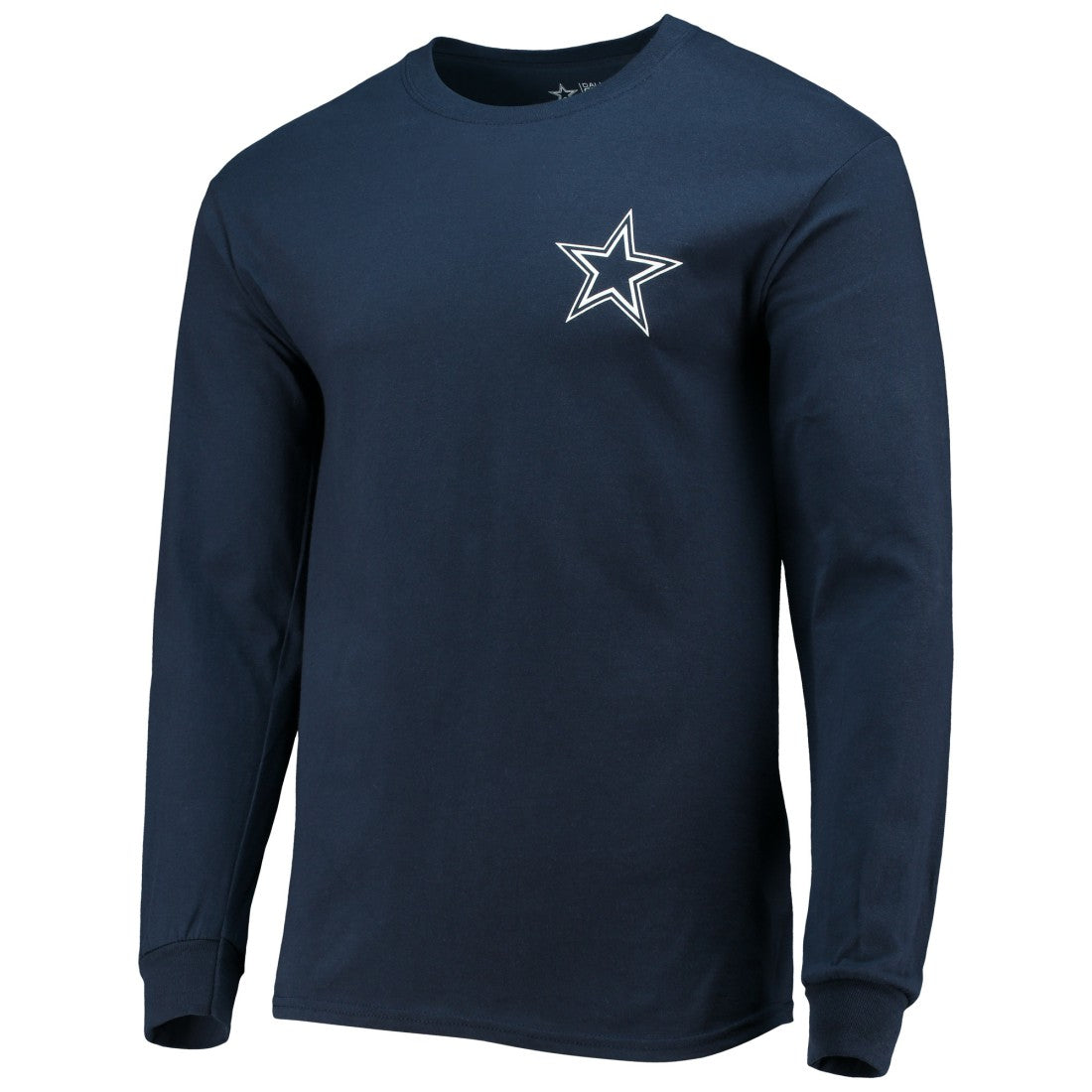 Dallas Cowboys #1 Dad Long Sleeve T-Shirt Navy