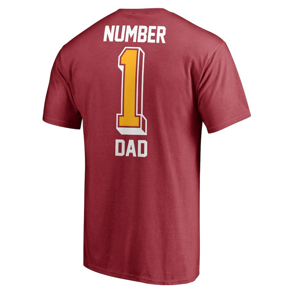 Arizona Cardinals #1 Dad T-Shirt Cardinal