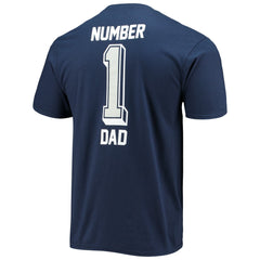 Dallas Cowboys #1 Dad T-Shirt Navy