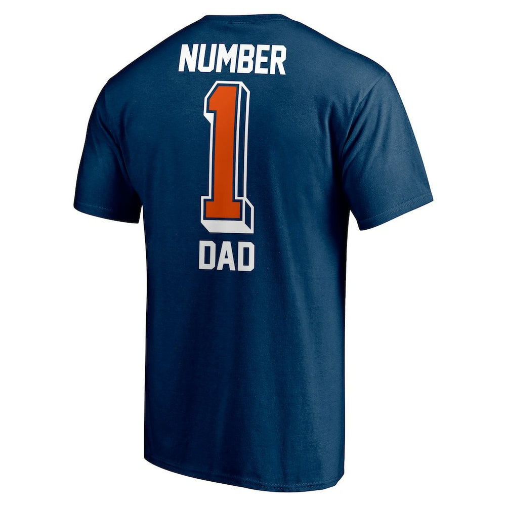 Chicago Bears #1 Dad T-Shirt Navy