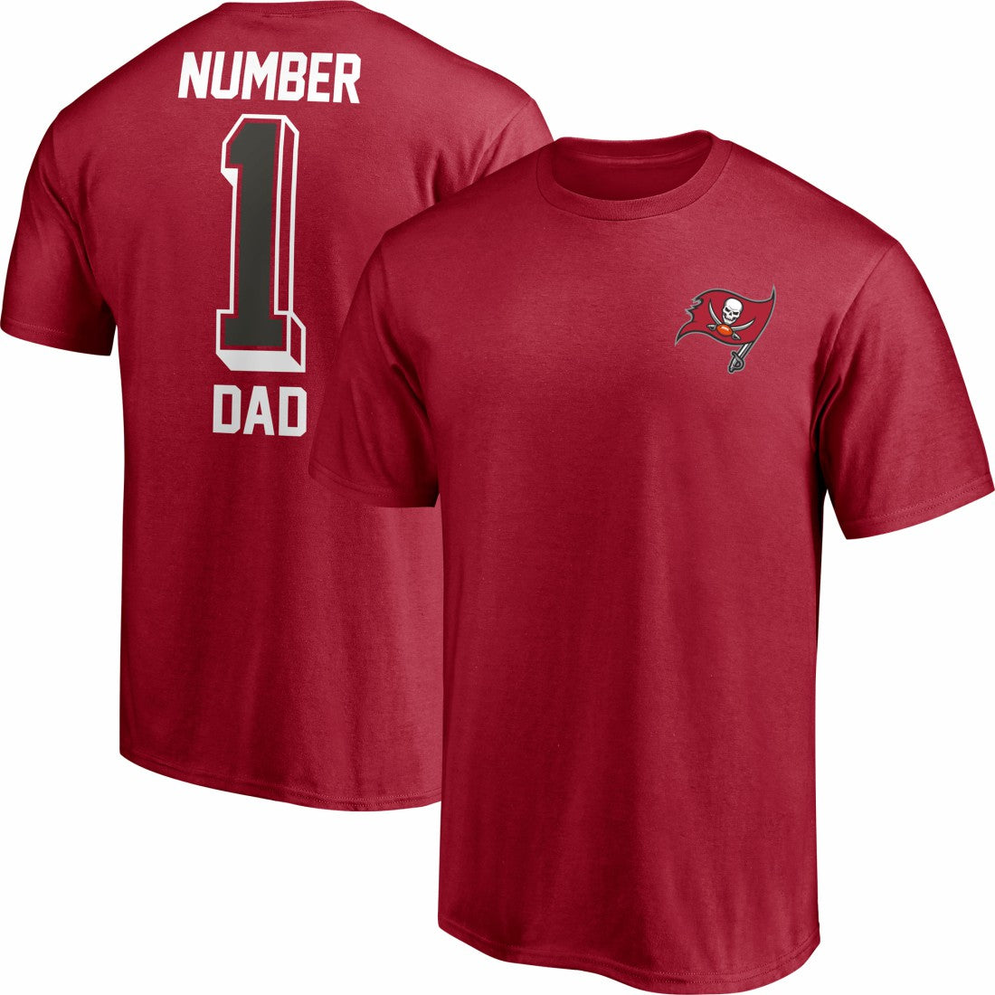 Tampa Bay Buccaneers #1 Dad T-Shirt Red