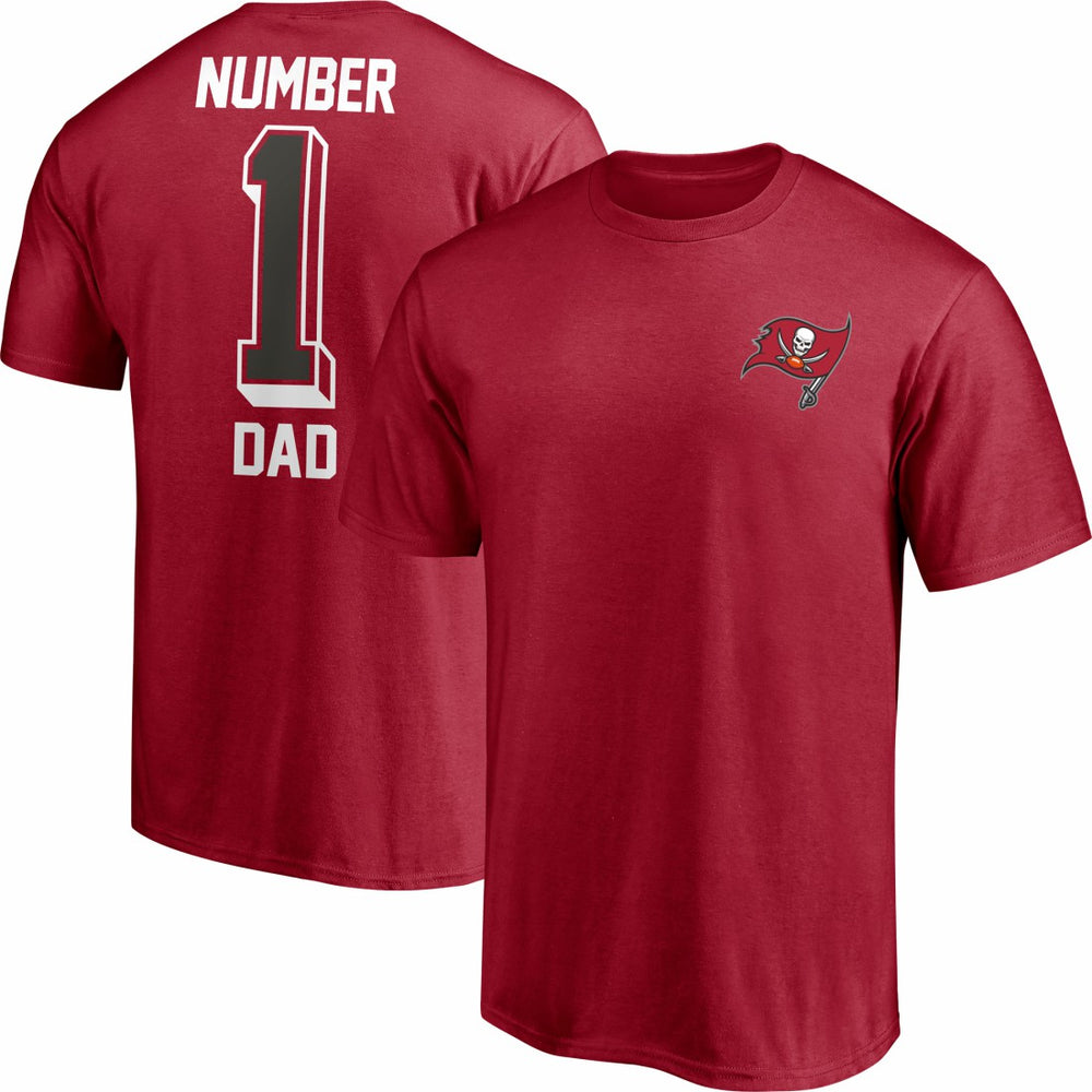 Tampa Bay Buccaneers #1 Dad T-Shirt Red