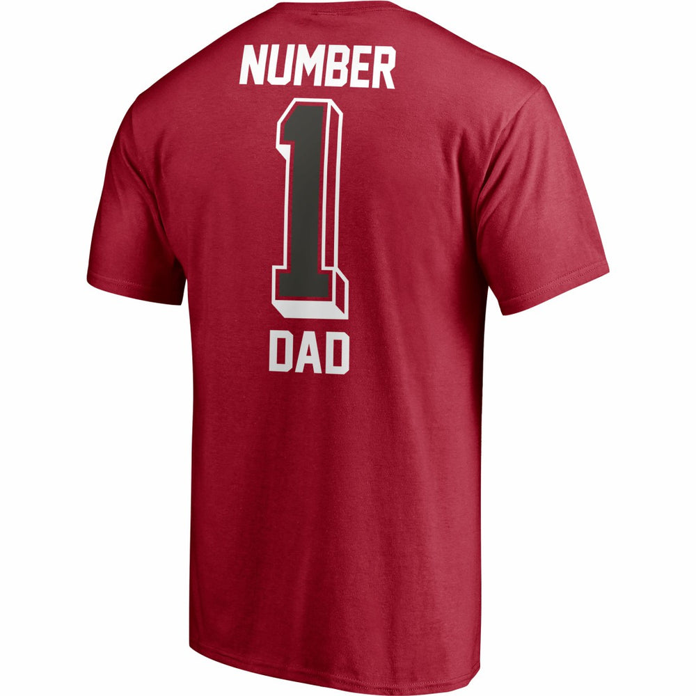 Tampa Bay Buccaneers #1 Dad T-Shirt Red