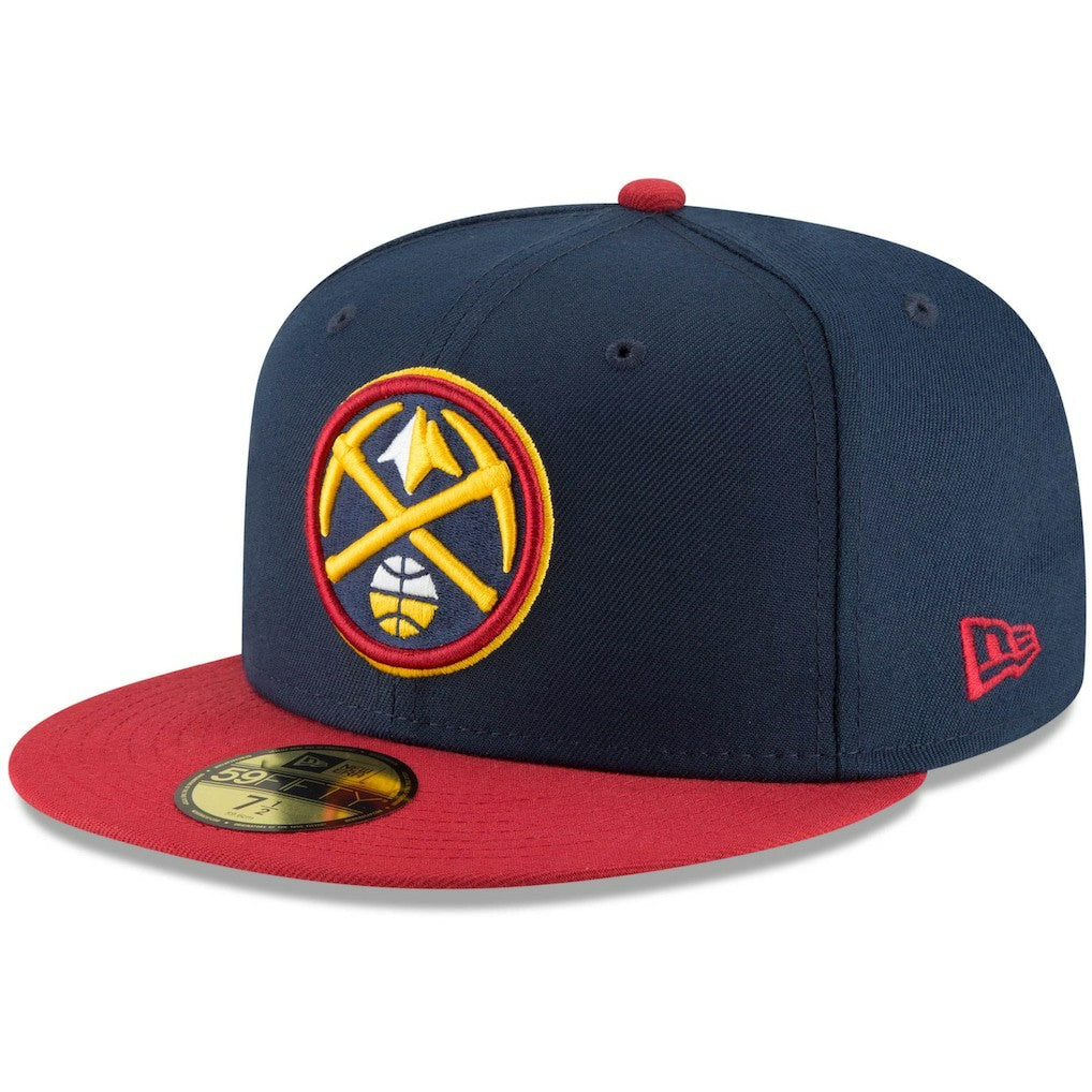 Denver Nuggets 2-Tone 59FIFTY Fitted Hat Navy/Red